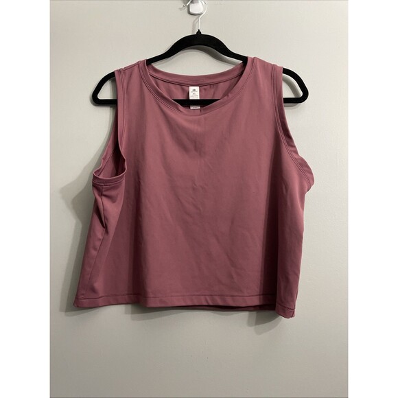 90 Degree by Reflex Womens Terracotta Crop Top XL Workout Activewear Athleisure - Picture 1 of 8